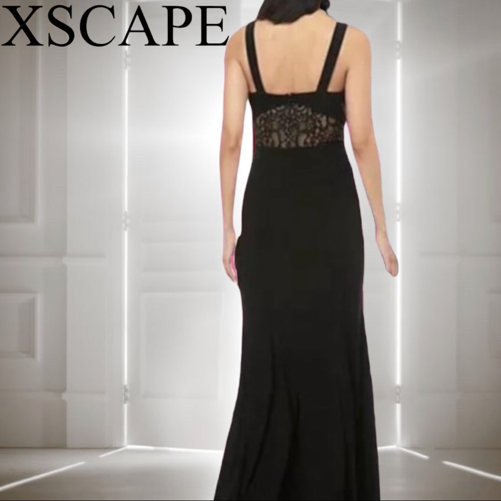 Xscape Lace Embellished Long Formal Gown - Picture 8 of 12